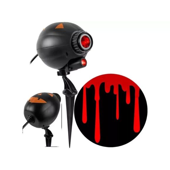 Cascading Red Blood Drip Light Halloween Prop Projection Yard Decoration Horror - Picture 6 of 9